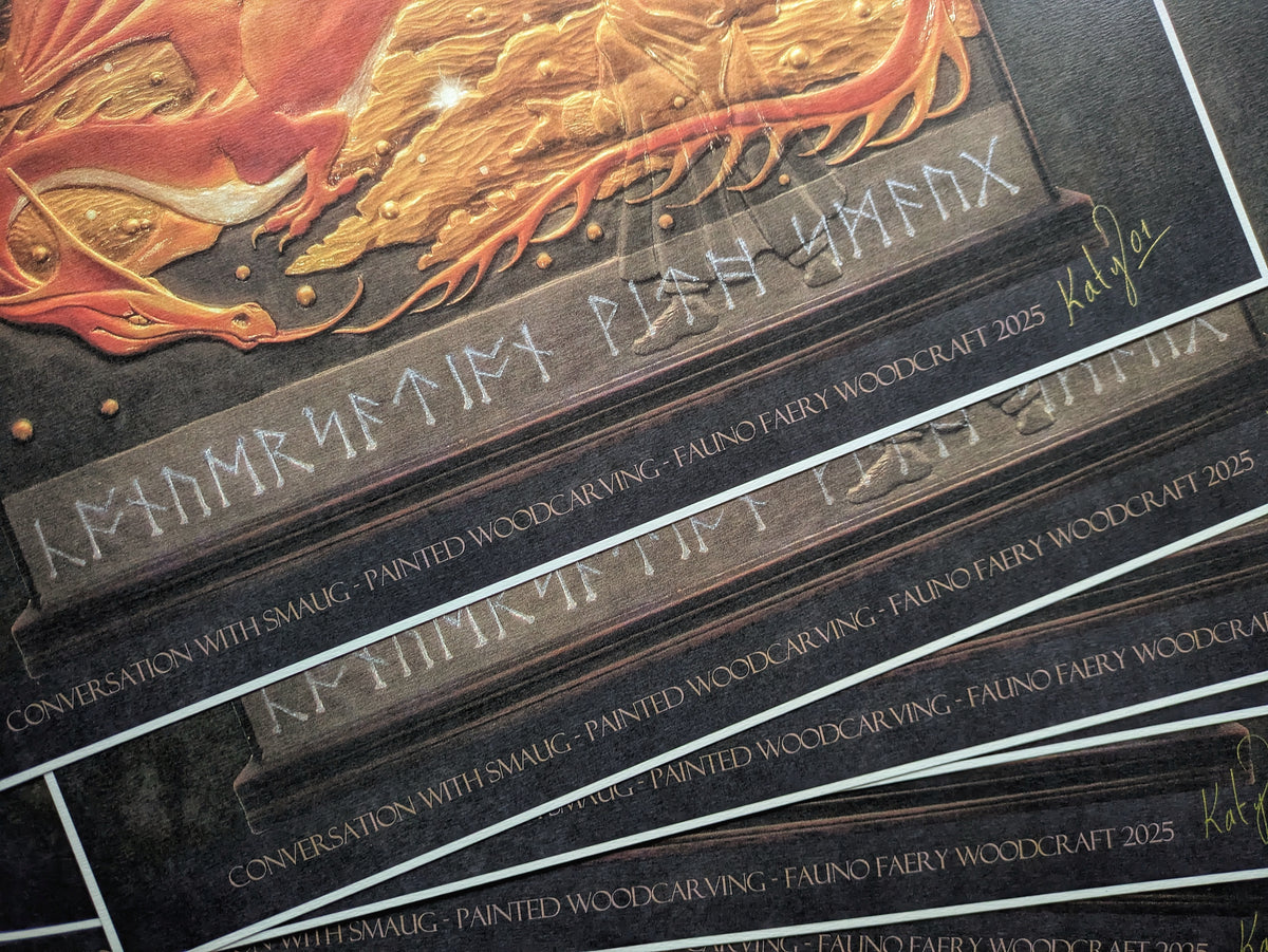Conversation with Smaug - signed print- special offer