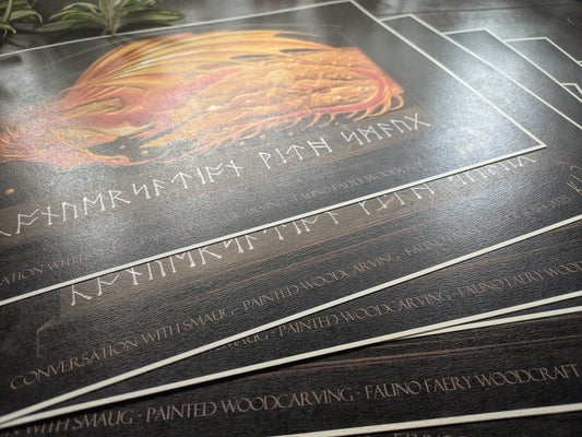 Conversation with Smaug - signed print