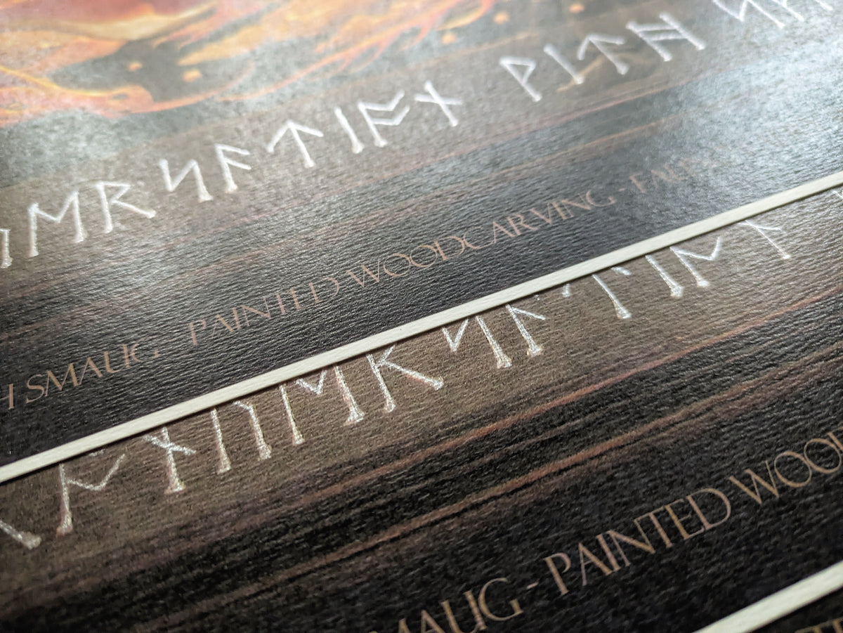 Conversation with Smaug - signed print- special offer