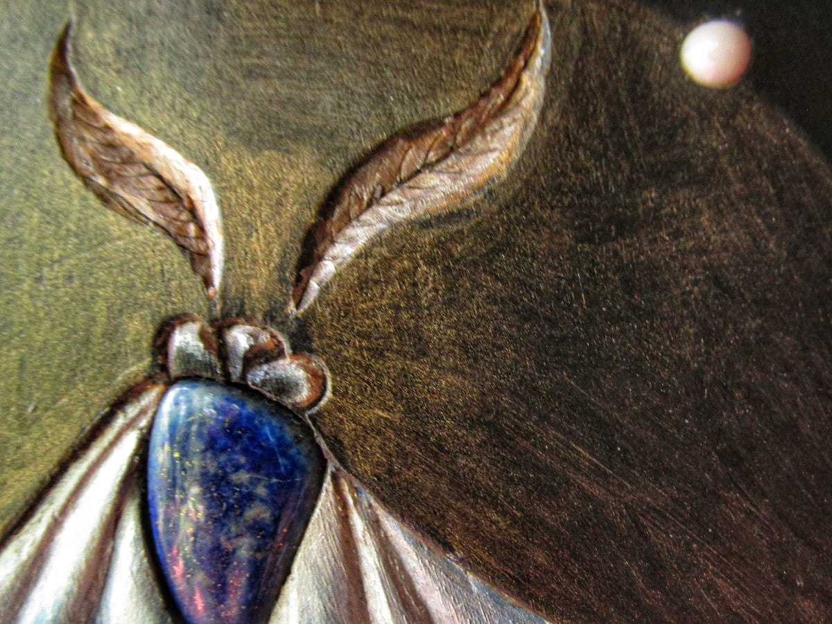 Painted - Once in a Blue Moon Moth
